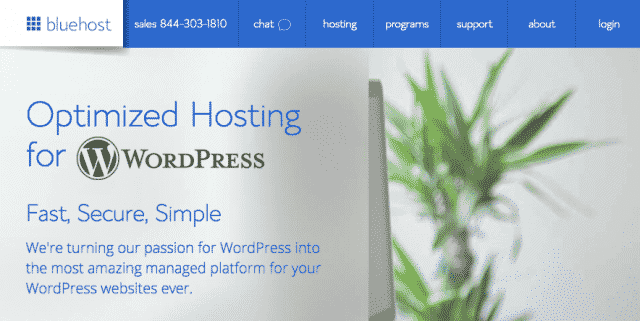 Bluehost Optimized Hosting