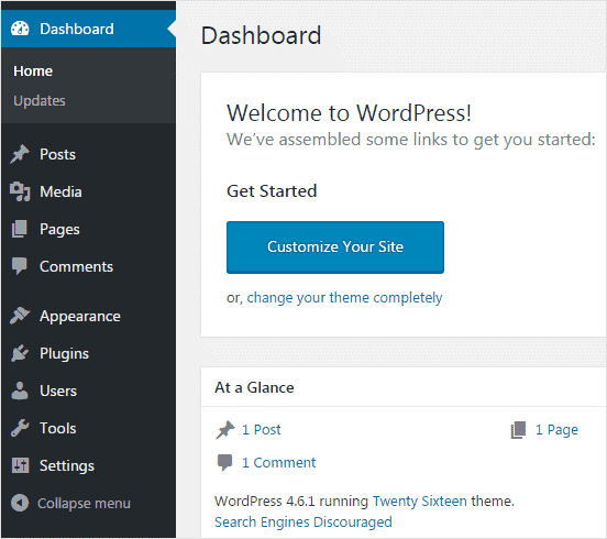 welcome to wordpress