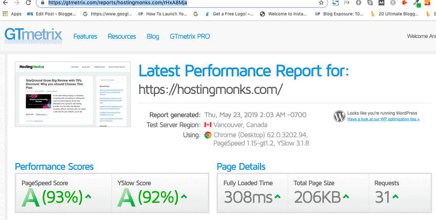 wpx hosting speed test