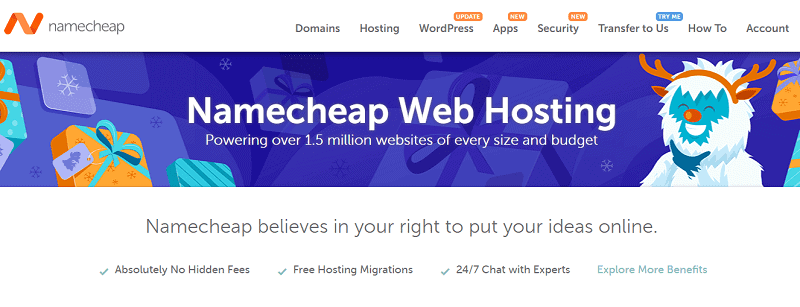 namecheap hosting