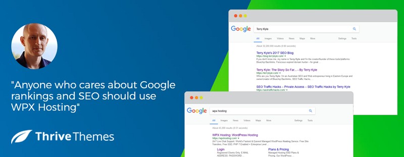 WPX hosting recommended by Shane from Thrive Themes