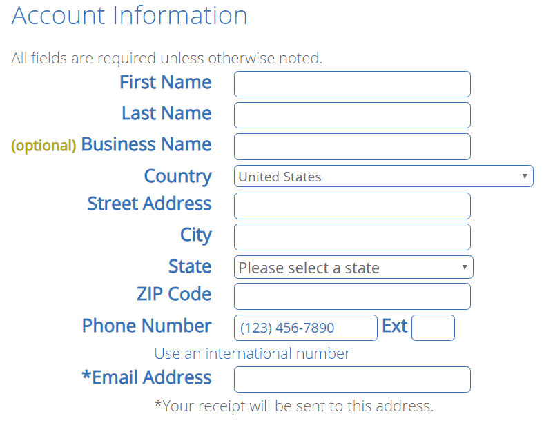 bluehost personal details