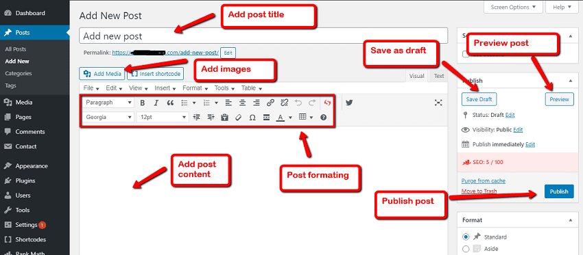 publish post