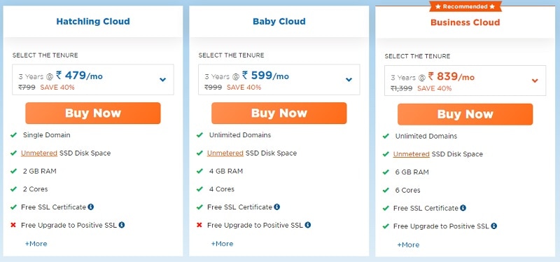 hostgator cloud hosting plans