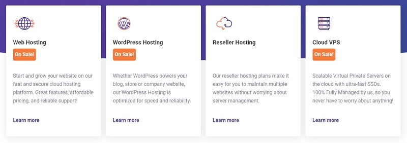 choose a web hosting on chemicloud