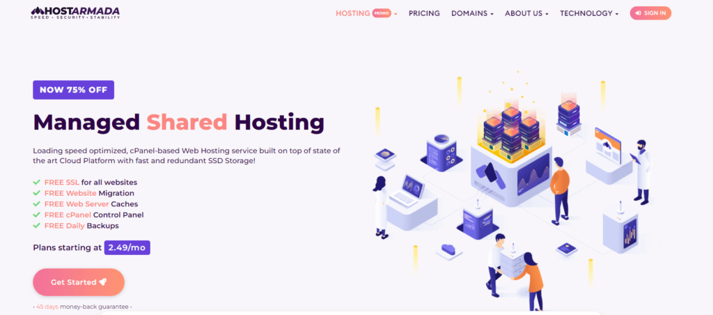 hostarmada shared hosting