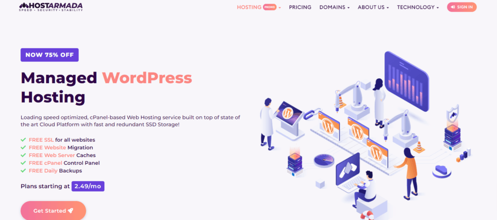 hostarmada wordpress hosting