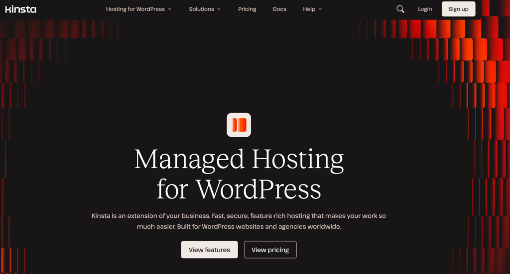 kinsta managed wordpress hosting
