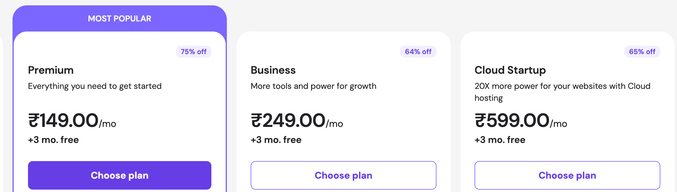hostinger pricing before applying the hostinger coupon code