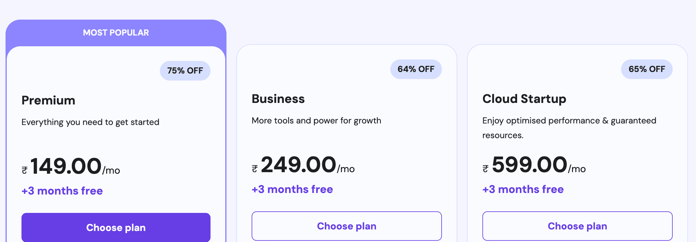 hostinger pricing before applying the hostinger coupon code